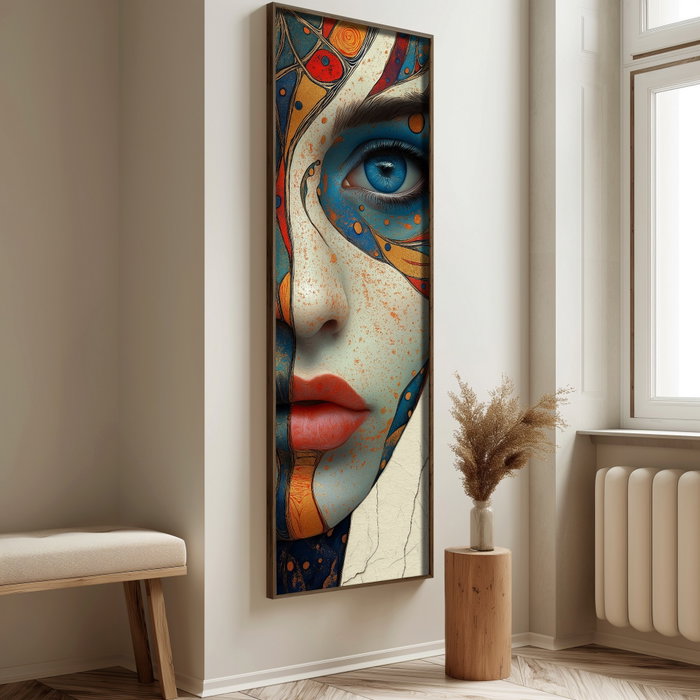 Wallity Pintura Decorativa EMR089 Multicolor en MDF con Marco